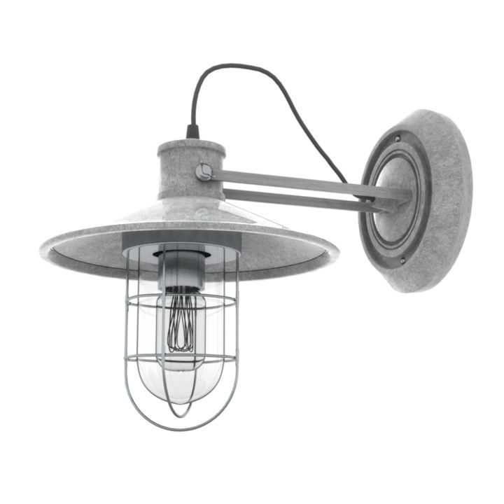 industrial lighting sconce 3D Model Preview #948cfdd0