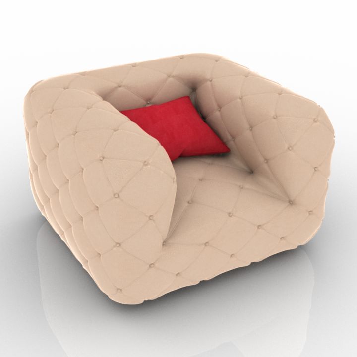 Armchair 3D model large preview