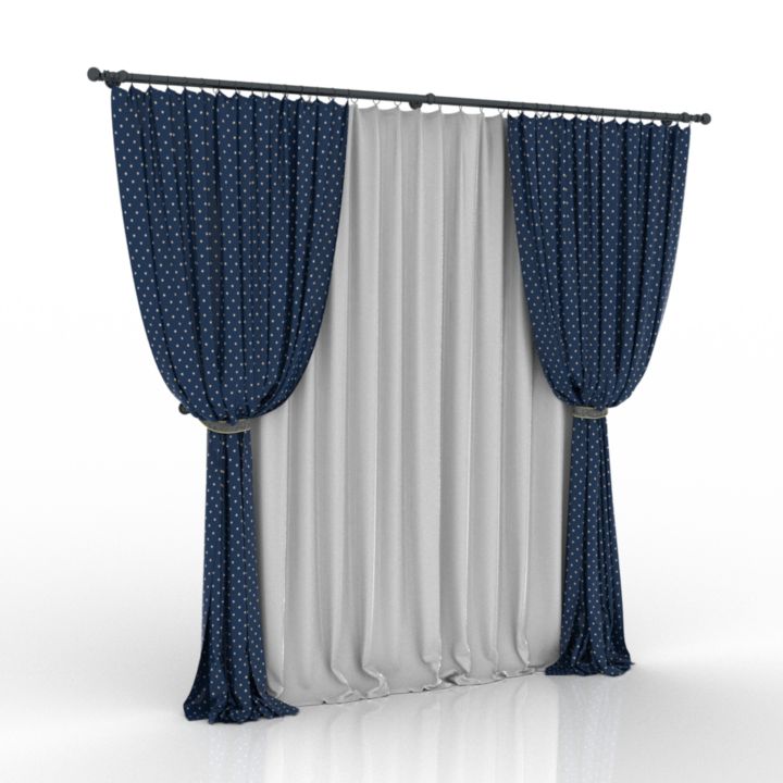 curtain v-style 3D Model Preview #fe2ccc51