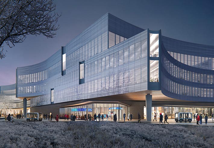 Central Campus Building for Ford Motor, Dearborn, USA