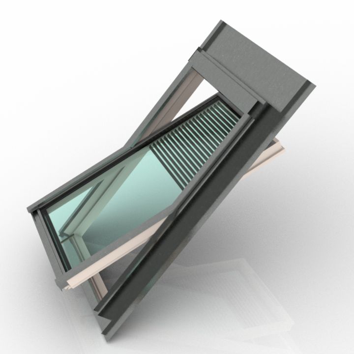 kubeso roof window 3D Model Preview #8df32720