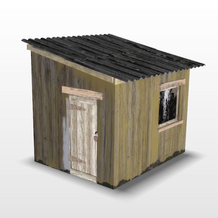 old barn wood house 3D Model Preview #ee8bd92a