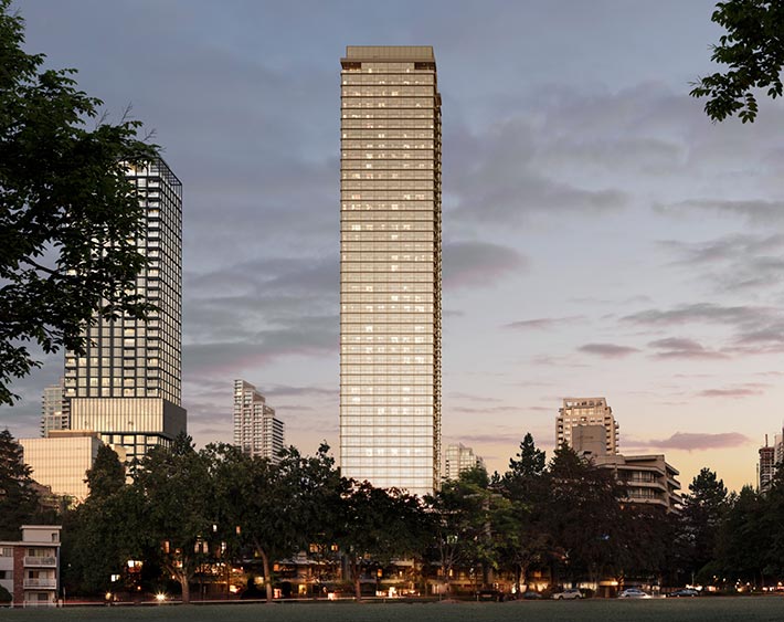 Solhouse 6035 residential tower by Gensler, Burnaby, Canada