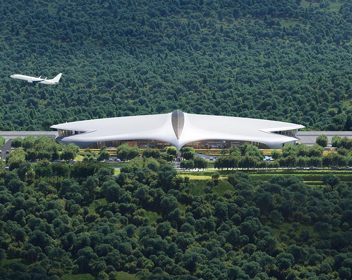 Lishui Airport by MAD Architects, Lishui, China