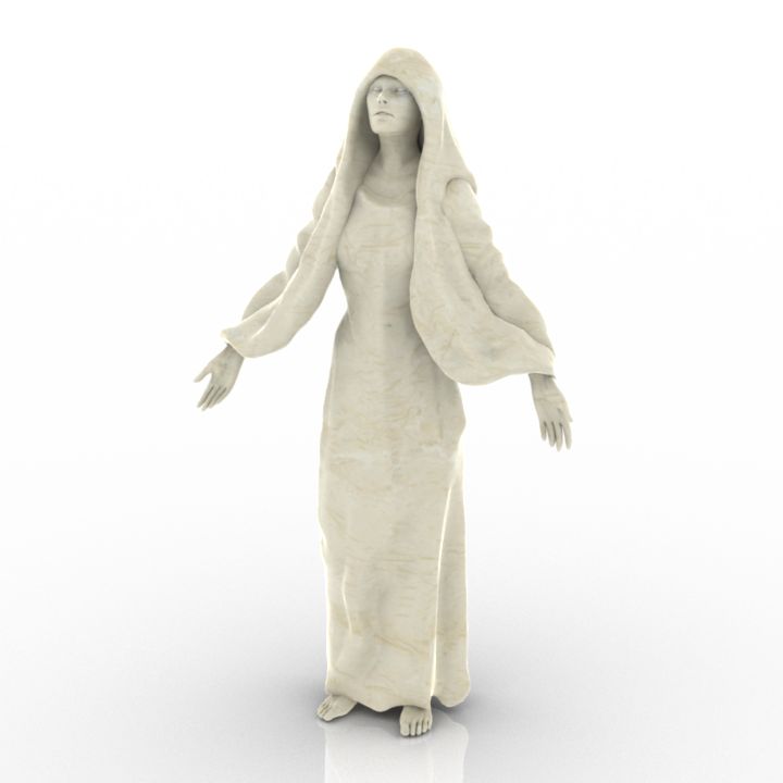 Statue 3D model large preview