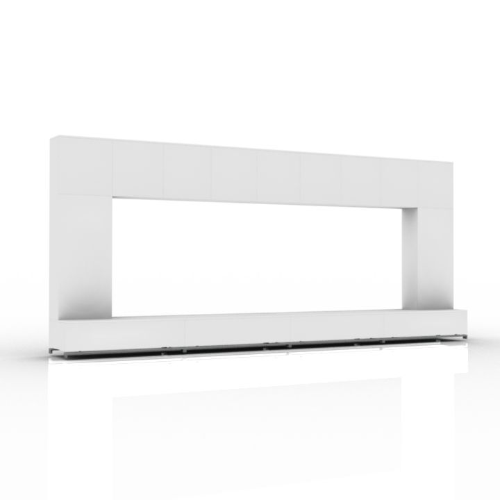 TV stand 3D model large preview