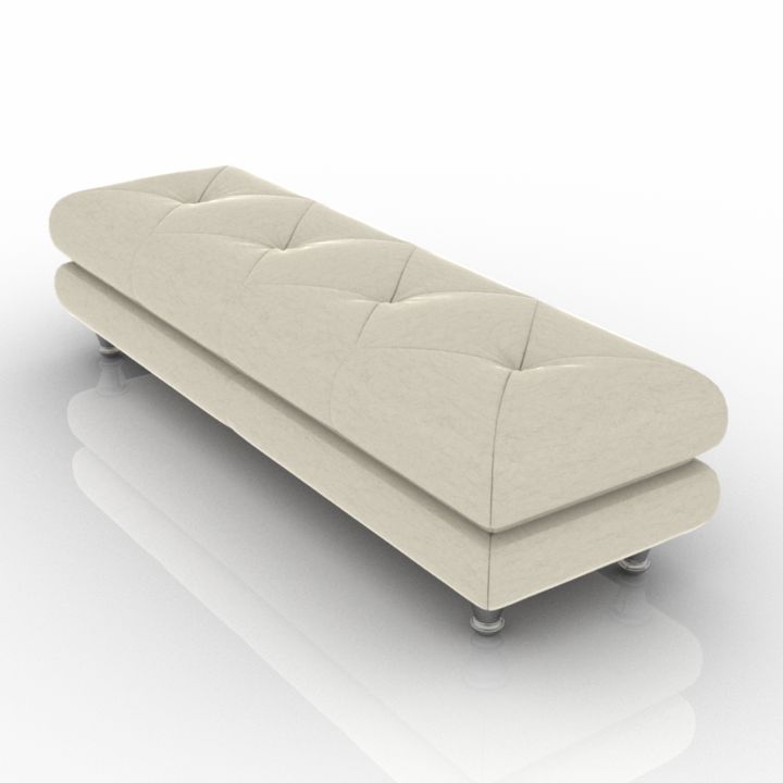 Ottoman 3D model large preview