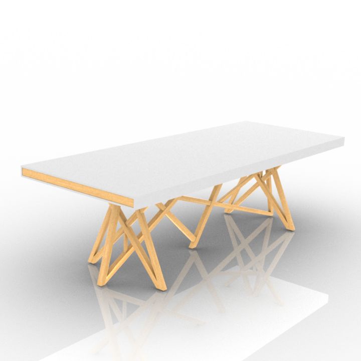 Table 3D model large preview