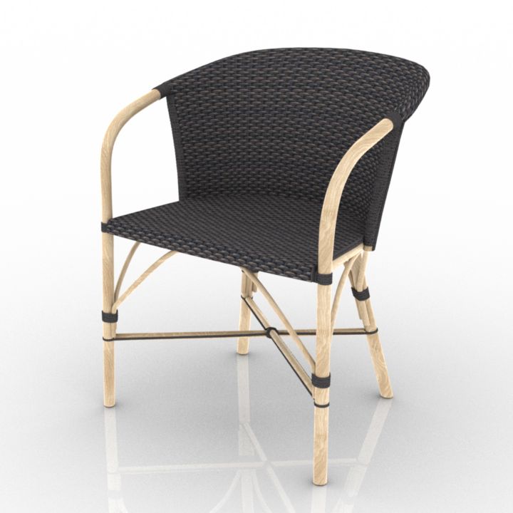 rattan chair 3D Model Preview #85425f4c