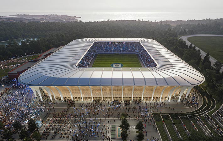 'Skovens Arena' football stadium, Aarhus, Denmark