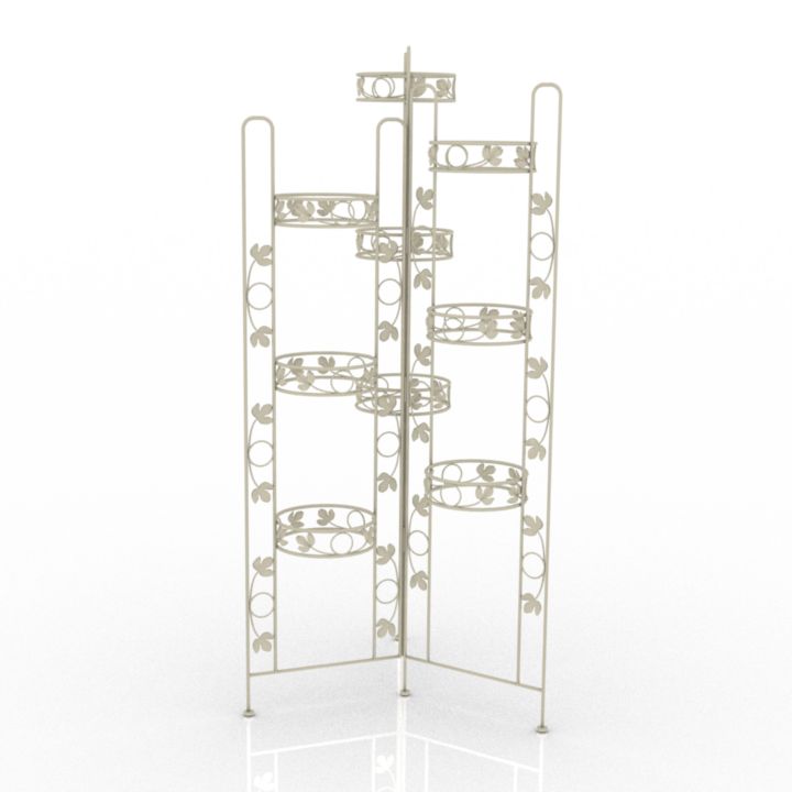 rack flowers decor 3D Model Preview #50ca08d5