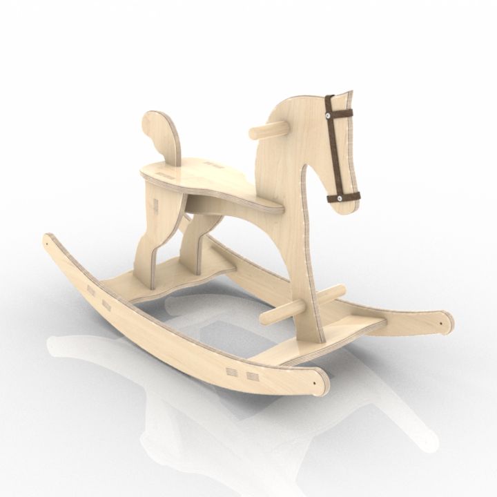 rocking horse toy 3D Model Preview #89b72037