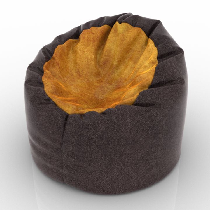puf bicolor jumbo bag bowly 3D Model Preview #ca27320c
