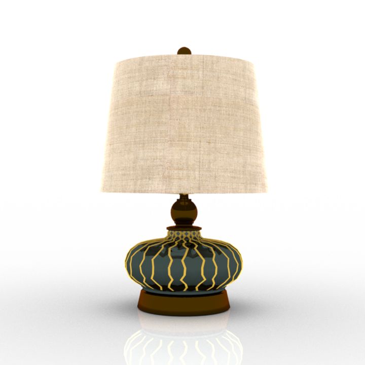 providence gray ceramic desk lamp 3D Model Preview #9d26ec4e