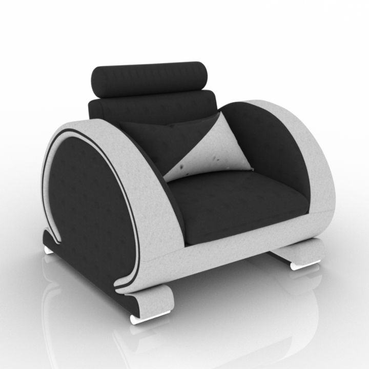 ray charles armchair 3D Model Preview #29a0918a