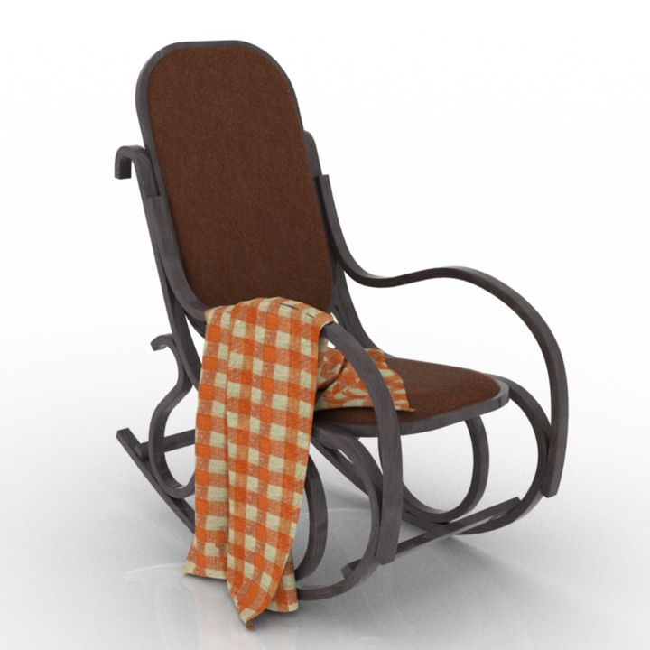 rocking chair classic 3D Model Preview #421181b5