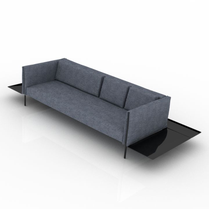 paola lenti pillar sofa 3D Model Preview #dc21a31a