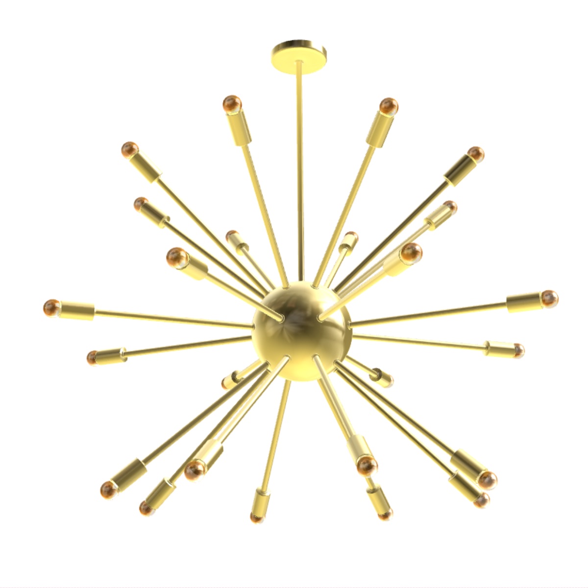 luster sputnik chandelier 3D Model Preview #3bacbccd