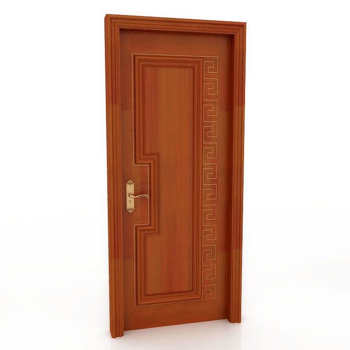 wood door 3D Model Preview #a9b46b9f