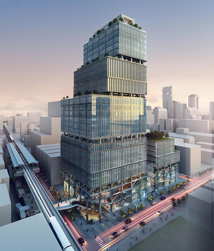 Silom Square, Bangkok, Thailand