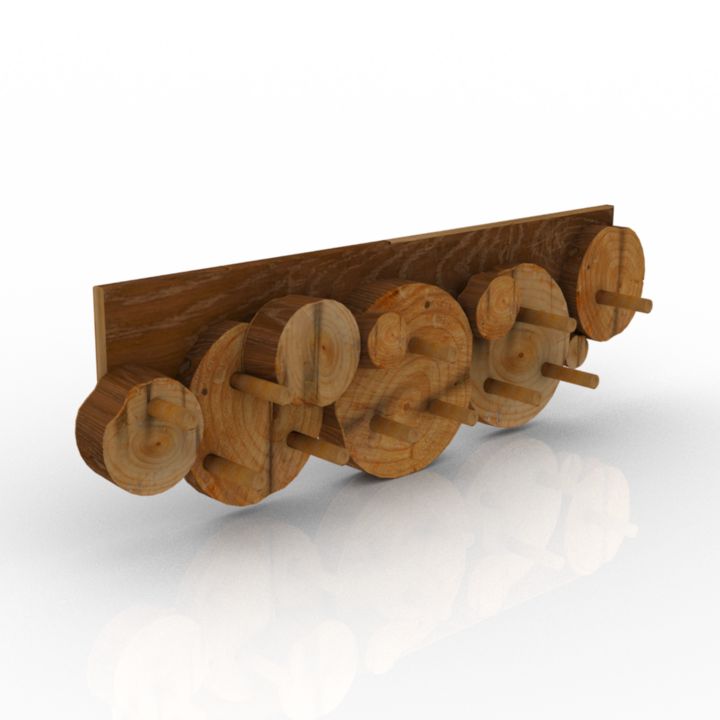 sauna set hanger 3D Model Preview #9fbdc252
