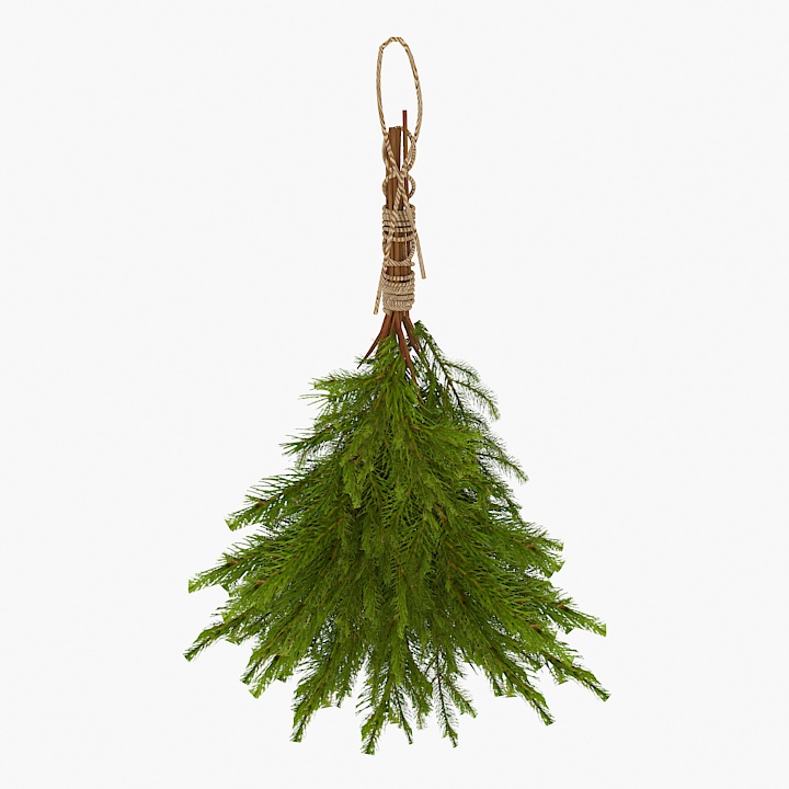 sauna set broom 3D Model Preview #15141e1a