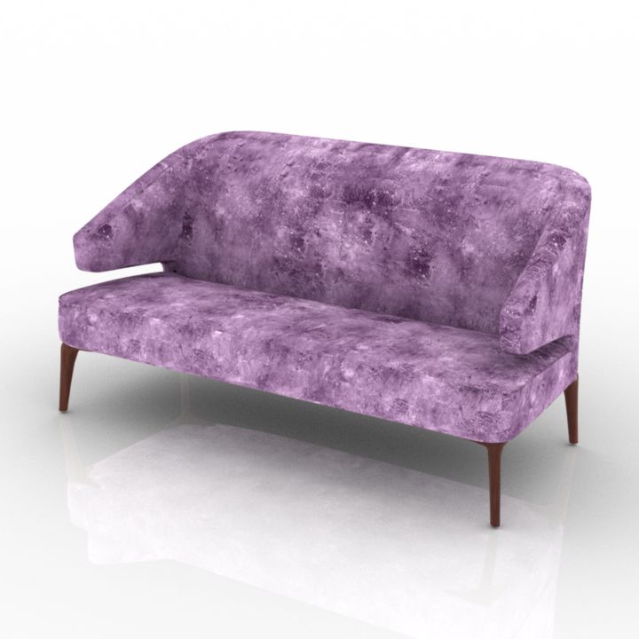 vigfurniture divani casa hayden grey fabric sofa 3D Model Preview #480d5358