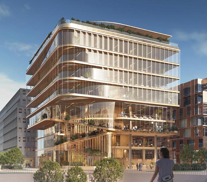 Kyklos hybrid building by UNStudio, Luxembourg