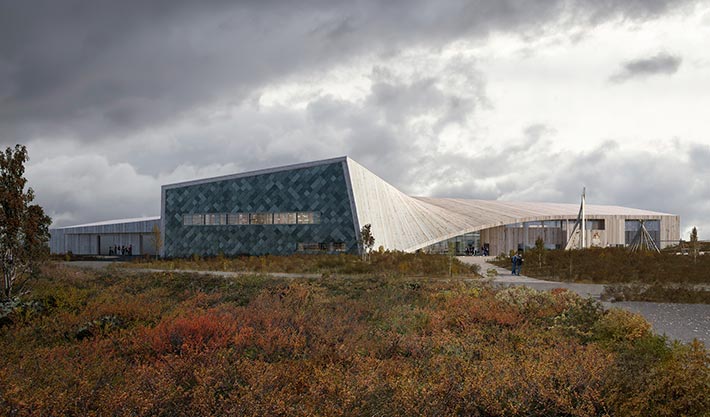 Čoarvemátta building, Kautokeino, Norway