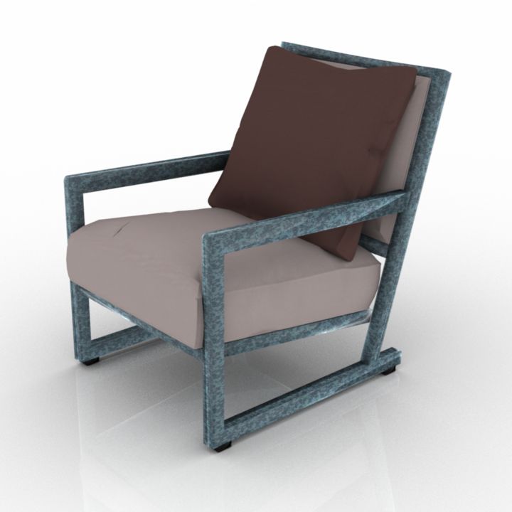 alberta salotti armchair 3D Model Preview #086b09c6