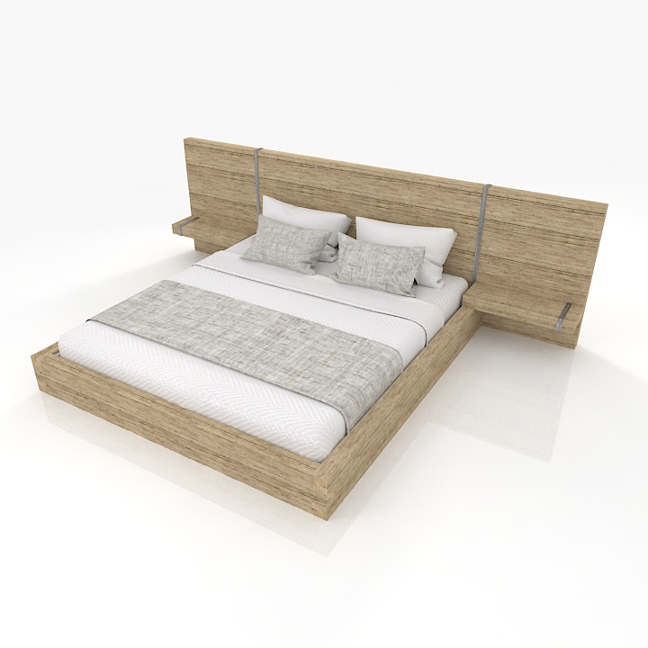 Bed 3D model large preview