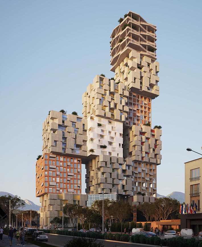 Hora Vertikale by OODA, Tirana, Albania