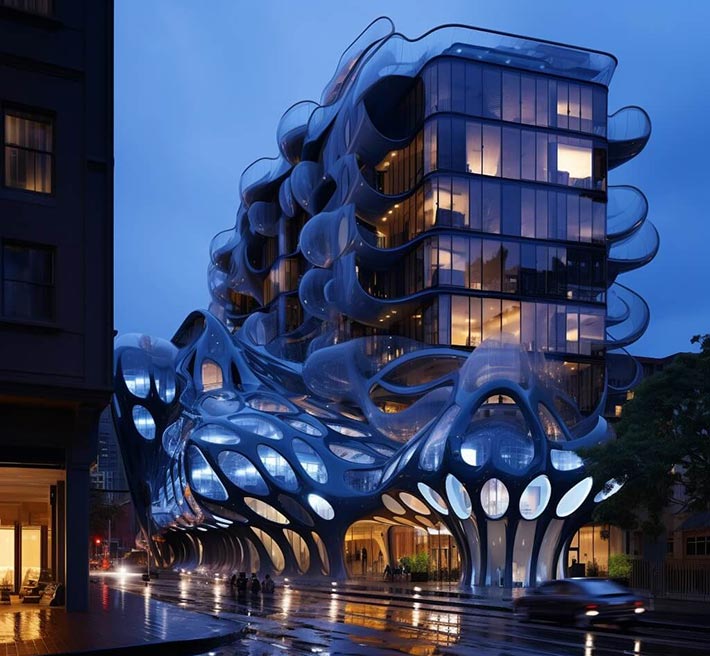 Blue Whale Hotel by Green Clay Architecture, Sydney, Australia