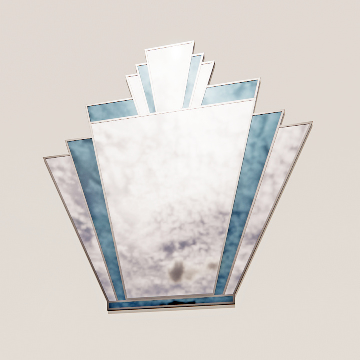 art deco - mirror 04 3D Model Preview #1071fc4a