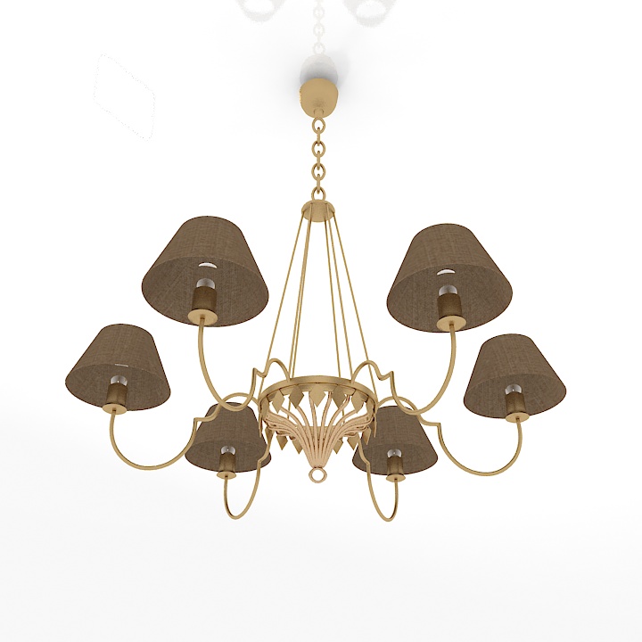 baga patrizia garganti art 756 chandelier 3D Model Preview #0b445a37