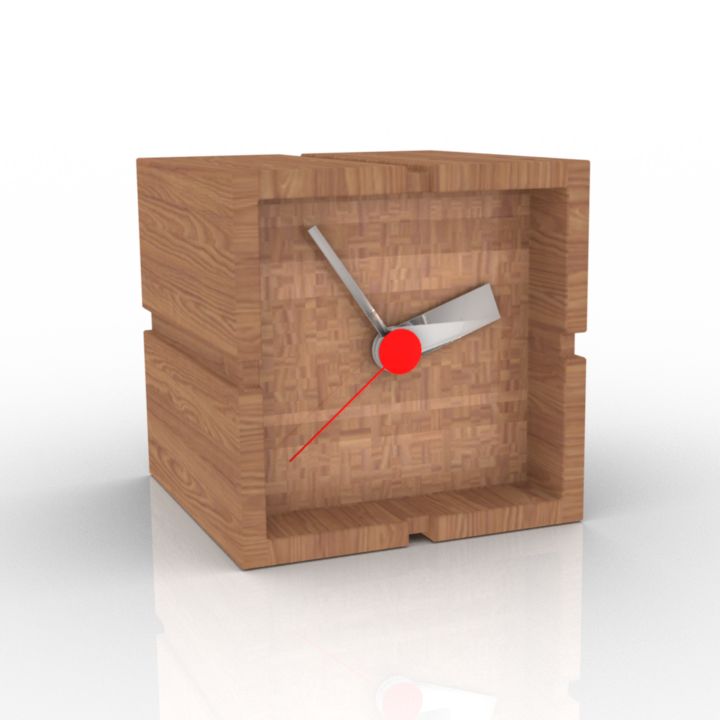 Clock 3D model large preview