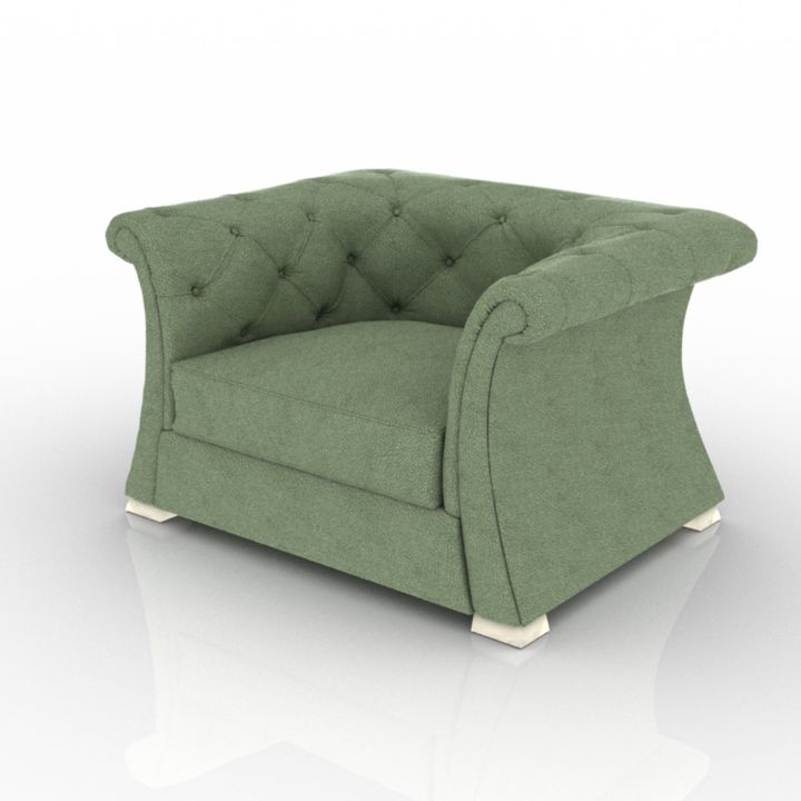 cortezari pascal armchair 3D Model Preview #849d7926