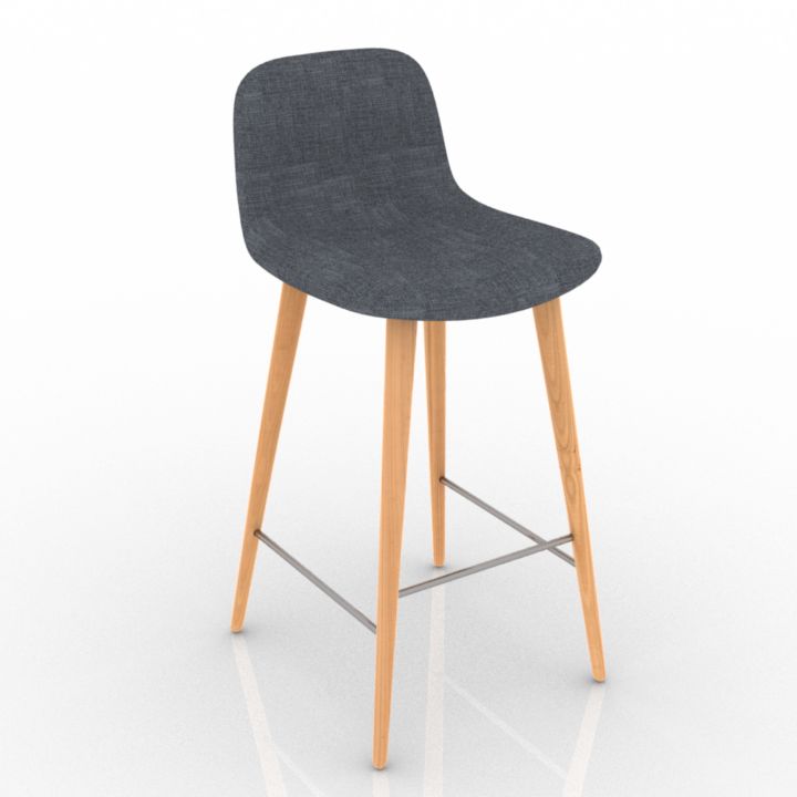 counter stool bacco 3D Model Preview #63299770
