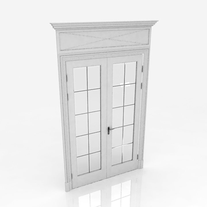 classic door glass 3D Model Preview #fc7570a0