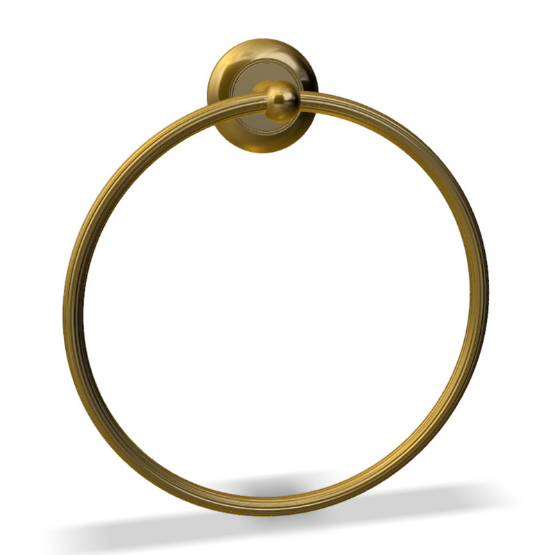 bathroom hanger set cristal et bronze 3D Model Preview #8fafd580