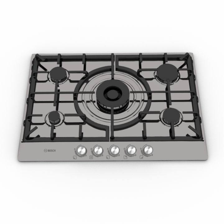 bosch pcq715b90e hob 3D Model Preview #c70e4f30