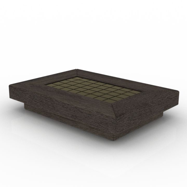 coffee table quad 3D Model Preview #caa7fb8b