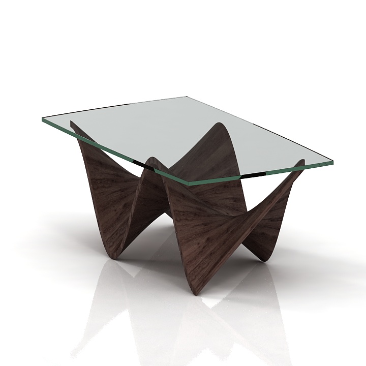Coffee table 3D model large preview