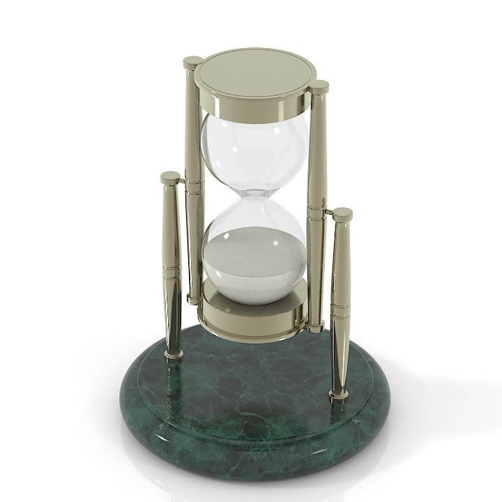 brass and marble hour-glass 3D Model Preview #0c05fb45