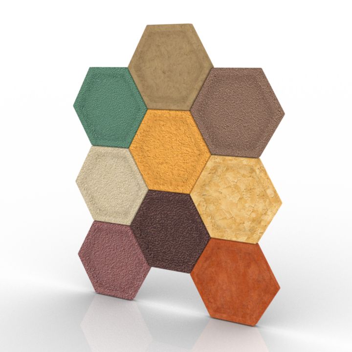 bentudesign wall panel tiles 3D Model Preview #5fc1eedd