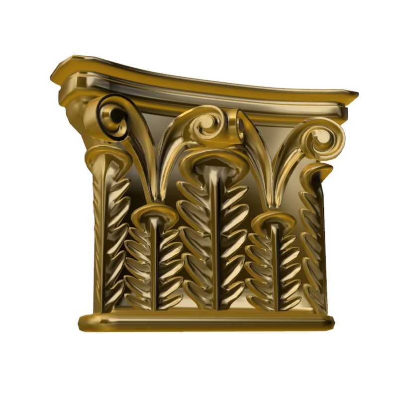 capital plaster set cap 3D Model Preview #95b7a243