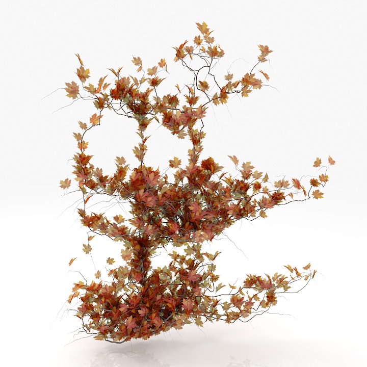 ivy flowers wall 3D Model Preview #1ae48f29