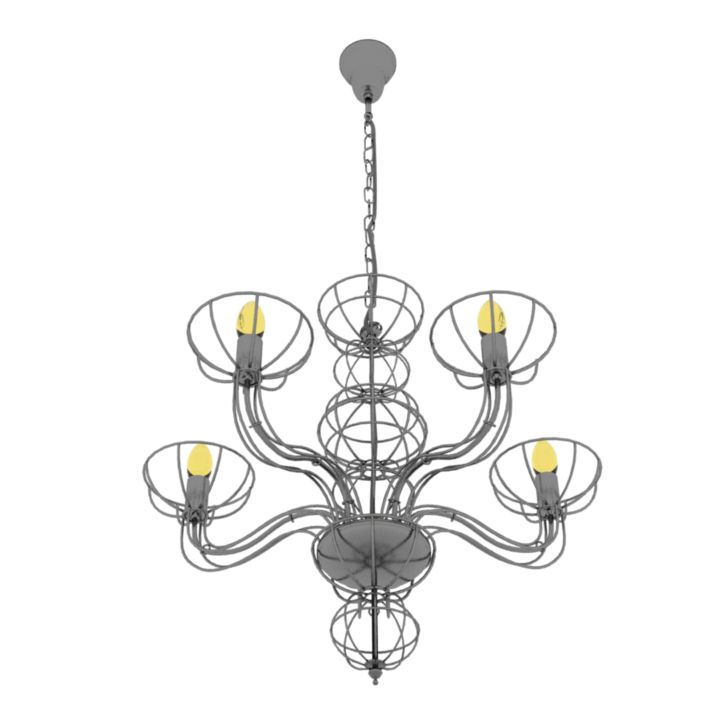 luster dg home barcelo chandelier 3D Model Preview #8cb1900c