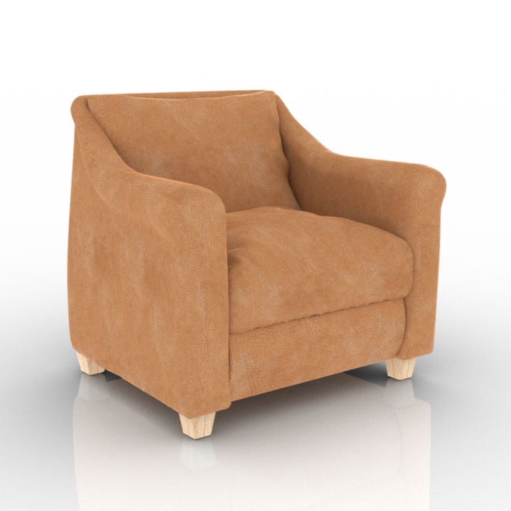 fashion rebels armchair 3D Model Preview #8e2f3086