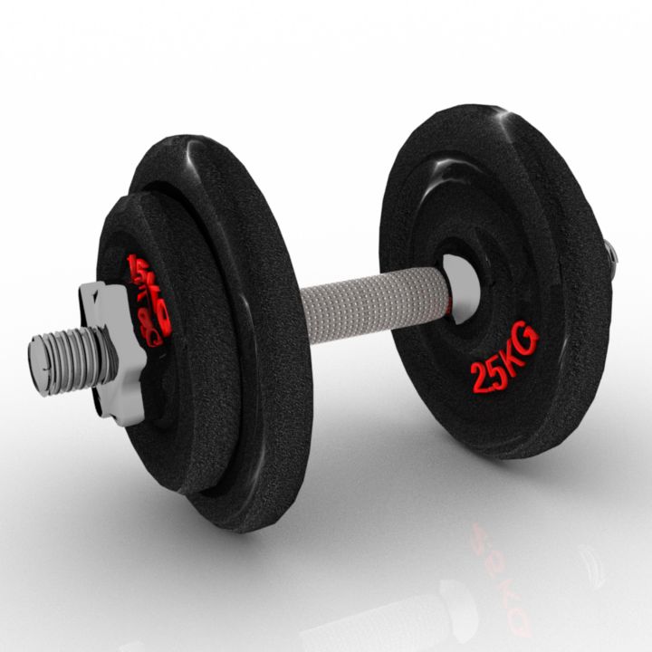 dumbbell gym 3D Model Preview #00b8796a
